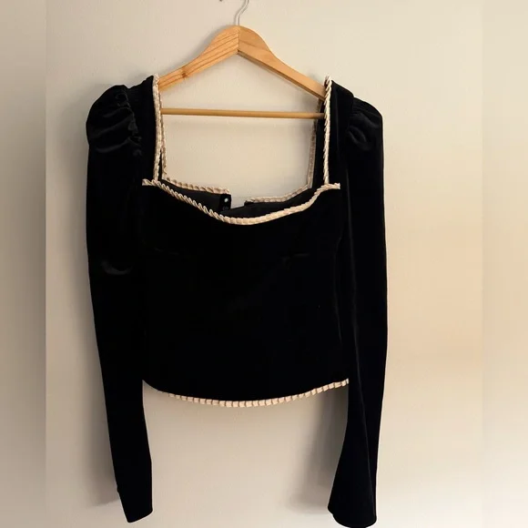 House of CB NOA Black Velvet Corset - Picture 10 of 11